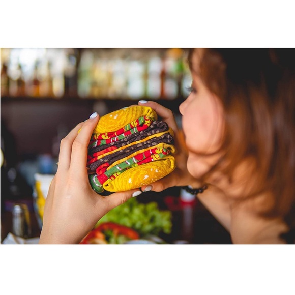 Burger Love Rainbow Socks Gift Set - Picture 5 of 7